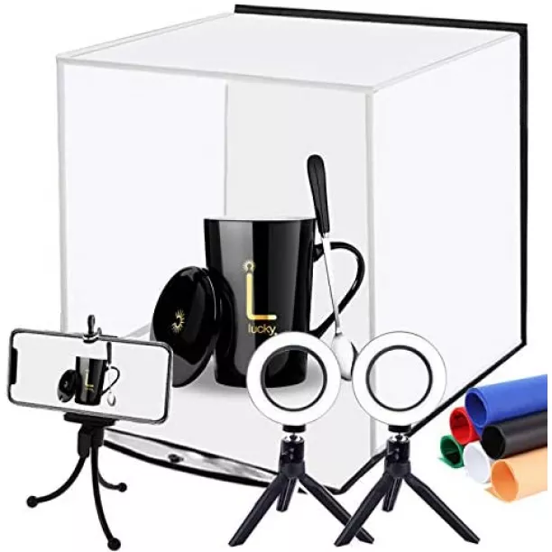 Duclus Foldable Photo Studio Box Kit, Portable Photography Light Box W..