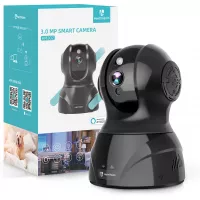 HeimVision 3MP Wireless Security Camera, HM302 2K HD WiFi Home Indoor IP Camera for Baby/Pet/Nanny Monitor, Night Vision, 2 Way Audio, Motion/Face Detection, PTZ, Works with Alexa, Cloud/SD Storage