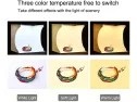 Portable Ring Light Photo Studio Light Box, Folding Photography Photo Lighting Studio Box Shooting Tent Kit With White Light/soft Light/warm Light (64 Pcs Led Lights 6 Colors Backdrops)