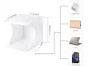 Portable Ring Light Photo Studio Light Box, Folding Photography Photo Lighting Studio Box Shooting Tent Kit With White Light/soft Light/warm Light (64 Pcs Led Lights 6 Colors Backdrops)