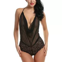 Avidlove Women's Sexy Lingerie Suit Teddy Design One Piece Lace Halter