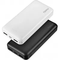 2-Pack Miady 20000mAh Portable Charger Power Bank, Dual USB Output and USB-C Input, Fast Charging Battery Pack Charger for iPhone X, Galaxy S9, Pixel 3 and etc