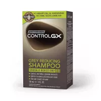 Just For Men Control GX Grey Reducing Shampoo, Gradually Colors Hair, Gently Cleans and Revitalizes, with Hemp Oil and Arginine for Stronger and Healthier Hair, 4 Fl Oz - Pack of 1