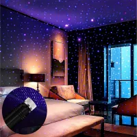 Star Projector Night Light, BAILONGJU Auto Roof Lights, Adjustable Romantic Violet Blue Interior Car Lights, Portable USB Night Light Decorations for Car, Ceiling, Bedroom