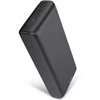 Power Bank 30000mah, Baseus 3A Fast Charging Portable Charger with 3 Speed Recharging, 3 Output Port Portable Charger for iPhone 11 Pro Max, iPad, Mac, Samsung Galaxy, USB-C Laptops and More (Black)