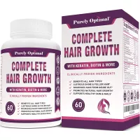 Premium Hair Growth for Women & Men - Hair Growth Vitamins w/ Biotin & Keratin - Prevents Hair Loss & Thinning, Supports Thicker Healthier Hair Growth - Supplement for All Hair Types, 60 Capsules