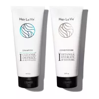 Hair La Vie Shampoo & Conditioner - Best Shampoo and Conditioner for Dry Damaged Hair - Speed Up Hair Growth and Boost Volume, 10 fl oz.