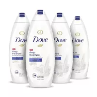 Dove Body Wash with Skin Natural Nourishers for Instantly Soft Skin and Lasting Nourishment Deep Moisture Effectively Washes Away Bacteria While Nourishing Your Skin 22 oz, 4 Count