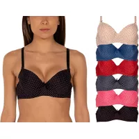 WONDERSHAPE Women's 6-Pack bras, sexy, comfortable, padded, regular and large sizes.