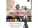 Portable All-in-one Smart Selfie Stick, 360° Rotates Auto Face & Object Tracking Vlog Shooting Smartphone Mount Holder