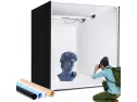 Photo Light Box, Samtian 100x100x100cm Portable Folding Studio Box Professional Tabletop Photography Lighting Kit 4 Colors Backdrops Led Lights Adjustable Brightness 15000lm