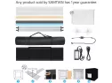 Photo Light Box, Samtian 100x100x100cm Portable Folding Studio Box Professional Tabletop Photography Lighting Kit 4 Colors Backdrops Led Lights Adjustable Brightness 15000lm