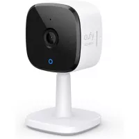 eufy Security 2K Indoor Cam, Plug-in Security Indoor Camera with Wi-Fi, IP Camera,Human and Pet AI, Works with Voice Assistants, Night Vision, Two-Way Audio, HomeBase Not Required