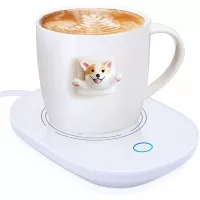 YEAILIFE Coffee Cup Warmer for Desk with Auto Shut Off, Tea Mug Warmer for Office Home Desk Use, Coffee Warmer Plate, Cup Warmer for Coffee, Milk, Tea, Water