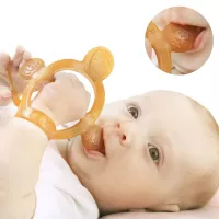  Never Drop from Hand >HEORSHE Baby Teething Toys for Babies 3-6 Months Teethers for Infants Toddlers BPA Free Non-Toxic Silicone Molars Adjustable Chew Toys for Babies 3 4 5 6 7 8 9 10 11 12 Months