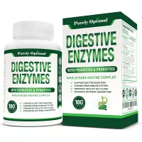 Premium Digestive Enzymes Plus Prebiotics & Probiotics - Digestive Enzyme Supplement for Better Digestion, Immune Support, and Nutrient Absorption - Gas, Constipation & Bloating Relief - 180 Capsules