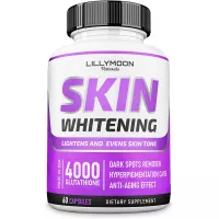 Glutathione Whitening Pills Skin Lightening Pills - Skin Whitening Formula - Glutathione Whitening Skin Pills with Vitamin C - Skin Lightener - Dark Spot Remover - Made in USA