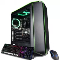CUK Mantis Custom Gaming PC (AMD Ryzen 3 3200G, 16GB DDR4 RAM, 512GB NVMe SSD, 500W PSU, No OS) The Best New Tower Desktop Computer for Gamers