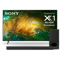 Sony X800H 75 Inch TV: 4K Ultra HD Smart LED TV with HDR and Alexa Compatibility - 2020 Model & Soundbar with Wireless Subwoofer