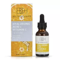 BH DERMCENTER Hyaluronic Acid & Vitamin C Anti Aging Serum - Moisturizes and Brightens Skin 1 oz