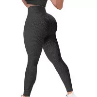 YAMOM High Waist Butt Lifting Anti Cellulite Workout Leggings for Women Yoga Pants Tummy Control Leggings Tight