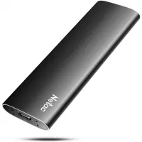 Netac 1TB SSD, USB3.2 Gen2 10Gbps 1TB SSD, Type-C 1TB SSD, Read Speed up to 500MB/s, Aluminium Alloy 1TB SSD- ZSlim
