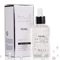 KOREAN Face Serum with Hyaluronic Acid Peptide Pearl extract & Vitamin for Anti Aging Facial Care Wrinkle Treatment Dark Spot Lightening Hydrating All Skin type Day and Night 1,86oz 55ml [med b]