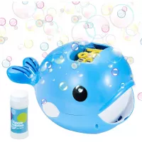 SYYISA Bubble Machine Automatic Whale Bubble Blower 2000+ Bubbles Per Minute, Automatic Bubble Machine for Kids Toddlers Baby Bath Toys Indoor Outdoor Bubble Maker, with 3.4oz Bubble Solution