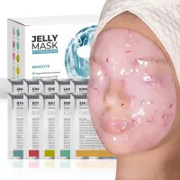 Avery Rose Peel-Off Jelly Mask Premium Modeling "Rubber Mask" Spa Set - 10 Treatments (Gold Collagen, Glow Vita C, Clear Charcoal, Rose)
