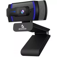 NexiGo AutoFocus 1080p Webcam with Stereo Microphone and Privacy Cover, N930AF FHD USB Web Camera, for Streaming Online Class, Compatible with Zoom/Skype/Facetime/Teams, PC Mac Laptop Desktop
