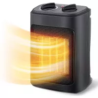 Space Heater, 1500W Electric Heaters Indoor Portable with Thermostat , PTC Fast Heating Ceramic Room Small Heater with Heating and Fan Modes for Bedroom, Office and Indoor Use