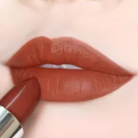 Semi Matte Vegan Lipstick with Creamy Satin Finish, a Sweet Pomegranate Red Mixed with a Little Orange Lip Color -CRUSH ON YOU- (308-I'm Yours) by Ready to Shine
