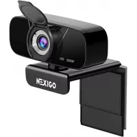 1080P Streaming Webcam with Microphone & Privacy Cover, 2021 NexiGo N620 Web Camera, 90-Degree Wide Angle, for PC/Mac Laptop/Desktop, Zoom Skype FaceTime Teams