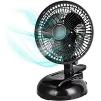 BEYOND BREEZE Clip Fan Two Quiet Speeds,Strong Grip Clamp, Adjustable Tilt,Ideal for Home, Office,Dorm, 6 Inch,White
