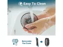 Handheld Fan, Easyacc 9000mah Battery Fan 2020 Upgraded Portable Fan With Unique One Touch Power Off Usb Desk Fan 9-53 Hours 4 Speeds Strong Winds Personal Cooling Fan For Home Office Outdoor-black