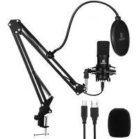 USB Microphone for PC - NAHWONG Professional 192KHz/24Bit Condenser Recording Mic Kit for Podcast, Recordings for YouTube, Streaming,Gaming, Recording Music, Voice Over, Livestreaming