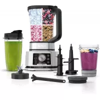 Ninja Foodi SS351 Power Blender & Processor System with Smoothie Bowl Maker and Nutrient Extractor*. 4in1 Blender + Food Processor, 1400WP smartTORQUE 6 Auto-iQ Presets