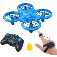 Dragon Touch DK01 Mini Drones for Kids, Multiple Remote Controls-Hand Operated RC Quadcopter, G-Sensor Mode, 3D Flips, Altitude Hold, Headless Mode, One Key Return&Speed Adjustment