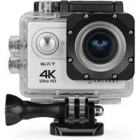 Amcrest GO 4K Action Camera 60fps, Elite 16MP@60fps Underwater Waterproof Camera with 170° Wide Angle, WiFi Sports Cam with Remote 1 x Battery and Mounting Accessories Kit, AC4K-600