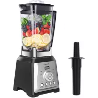 homgeek Countertop Smoothie Blender 1450 Watt, Professional High Speed Blender for Kitchen with 4 Blending Preset programs, 8 Adjustable Speeds Control and 70 Oz Tritan Pitcher for Ice, Shake, Silver