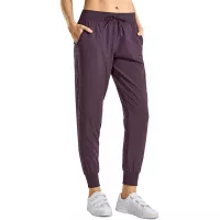 CRZ YOGA Women's Lightweight Joggers Pants with Pockets Drawstring Workout Running Pants with Elastic Waist