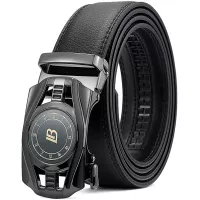 BOSTANTEN Ceinture en cuir pour homme avec boucle coulissante automatique