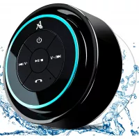 XLEADER SoundAngel Mate - Premium 5W Shower Speaker IPX7 Waterproof Bluetooth Speaker with Suction Cup, 3D Crystal Sound & Bass, Perfect Mini Portable Wireless Speakers for iPhone iPad Pool Bathroom
