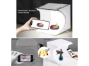 Folding Lighting Softbox, 7.9 Inch Portable Photography Shooting Light Tent Kit, White Mini Photo Studio Light Box With 220 Led Lights + 6 Backdrops For Product Display