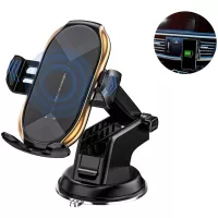 Wireless Car Charger Mount, Fast Charging Auto-Clamping Car Phone Holder Mount, Car Air Vent Holder, Compatible with iPhone12/11/11Pro/11ProMax/XSMax/XS/X/8/8+ Samsung