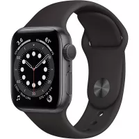 New Apple Watch Series 6 (GPS, 40mm) - Space Gray Aluminum Case with Black Sport Band
