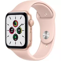 New Apple Watch SE (GPS, 44mm) - Gold Aluminum Case with Pink Sand Sport Band