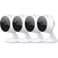 LaView Security Cameras 4pc,Home Security Camera Indoor 1080P,WiFi Cameras for Pet,Motion Detection,Two-Way Audio,Night Vision,Works with Alexa & Google Assistant,iOS & Android & Web Access,US Cloud