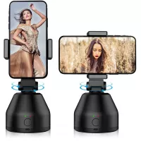 Powerextra Face Auto Tracking Phone Holder Selfie Sticks 360° Rotation Smart Shooting Mount Sturdy Vlog Holder Smart Tracking Holder for iPhone Android Camera