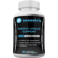 Energy and Focus Supplement Brain Booster Supplement for Focus, Memory, Clarity, Energy with B Complex Vitamins Brain Supplement & Energy Booster for Men and Women 30 Capsules Made USA by Neonutrix